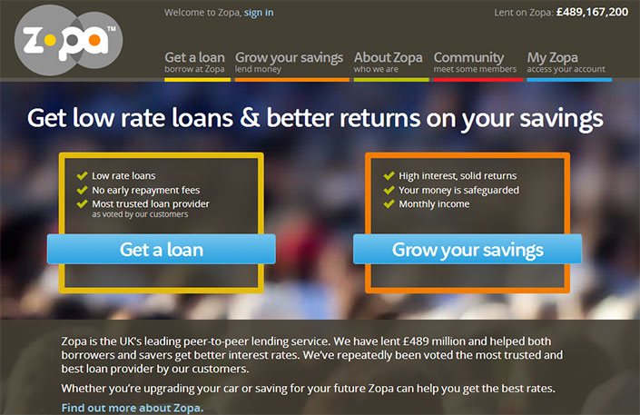 Zopa est un site britannique de prêt entre particuliers