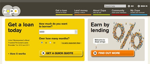 Zopa, site de crédit de particulier à particulier Zopa, site de crédit de particulier à particulier