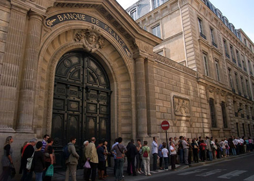 Entrée de la Banque de France, à Paris Entrée de la Banque de France, à Paris